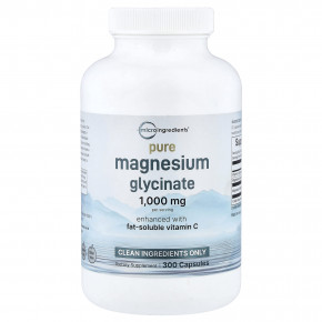 Micro Ingredients, чистый глицинат магния с витамином C, 300 капсул в Москве - eco-herb.ru | изображение Micro Ingredients, чистый глицинат магния с витамином C, 300 капсул в Москве - eco-herb.ru | фото