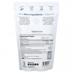 Micro Ingredients, L аргинин + L-цитруллин, 240 разделенных на части таблеток в Москве - eco-herb.ru | фото