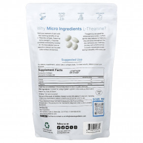 Micro Ingredients, L-теанин, 400 капсул (200 мг в 1 капсуле) в Москве - eco-herb.ru | изображение Micro Ingredients, L-теанин, 400 капсул (200 мг в 1 капсуле) в Москве - eco-herb.ru | фото