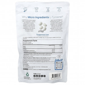 Micro Ingredients, L-тирозин, 360 капсул в Москве - eco-herb.ru | фото