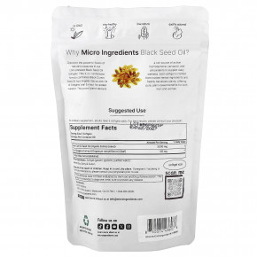 Micro Ingredients, масло чёрного тмина с маслом орегано, 240 капсул в Москве - eco-herb.ru | фото