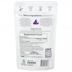 Micro Ingredients, Мелатонин, клубника, 20 мг, 400 таблеток в Москве - eco-herb.ru | фото