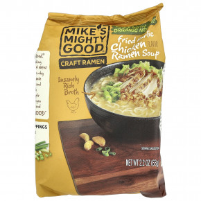 Mike's Mighty Good, Craft Ramen, суп с жареным чесноком и курицей, 63 г (2,2 унции) - описание | фото