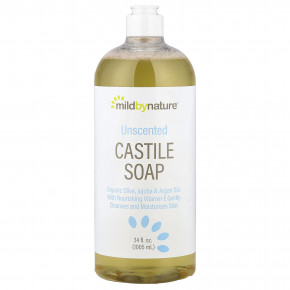 Mild By Nature, кастильское мыло, без отдушки, 1005 мл (34 жидк. унции) - описание | фото