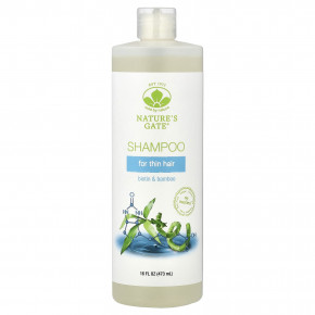 Mild By Nature, Nature's Gate, шампунь для тонких волос, с биотином и бамбуком, 473 мл (16 жидк. унций) - описание