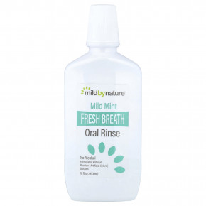 Mild By Nature, Ополаскиватель для полости рта Fresh Breath, без спирта, мягкая мята, 473 мл (16 жидк. Унций) в Москве - eco-herb.ru | изображение Mild By Nature, Ополаскиватель для полости рта Fresh Breath, без спирта, мягкая мята, 473 мл (16 жидк. Унций) в Москве - eco-herb.ru | фото