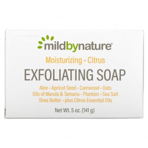 Mild By Nature, отшелушивающее кусковое мыло, с цитрусовым ароматом, 141 г (5 унций) - описание