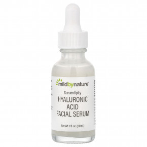 Mild By Nature, Serumdipity, сыворотка для лица с гиалуроновой кислотой, 30 мл (1 жидк. унция) - описание | фото