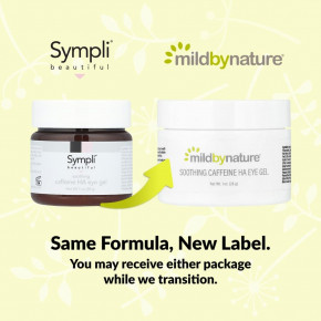 Mild By Nature, успокаивающий гель для кожи вокруг глаз, с кофеином и гиалуроновой кислотой, 30 мл (1 жидк. унция) в Москве - eco-herb.ru | фото