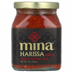 Mina, Harissa, марокканский соус из красного перца, острый, 283 г (10 унций) - описание