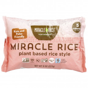 Miracle Noodle, Miracle Rice®, рис на растительной основе, 227 г (8 унций) в Москве - eco-herb.ru | фото