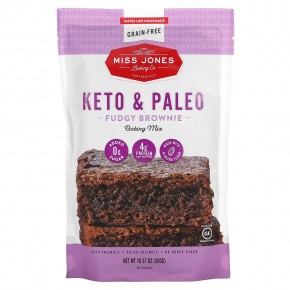 Miss Jones Baking Co, Смесь для выпечки Keto & Paleo Fudgy Brownie, 300 г (10,57 унции) в Москве - eco-herb.ru | фото