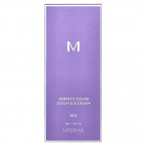 Missha, Perfect Cover Serum, BB-крем, № 21 светлый бежевый, 35 мл (1,18 жидк. унции) в Москве - eco-herb.ru | фото