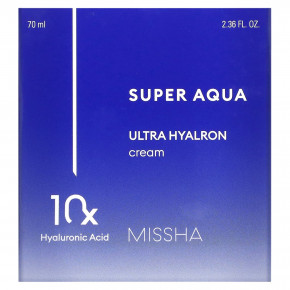 Missha, Super Aqua, ультра гиалроновый крем, 70 мл (2,36 жидк. унц.) в Москве - eco-herb.ru | фото