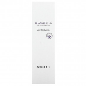 Mizon, Collagen Milky, пенка для глубокого очищения кожи, 150 г (5,29 унции) в Москве - eco-herb.ru | изображение Mizon, Collagen Milky, пенка для глубокого очищения кожи, 150 г (5,29 унции) в Москве - eco-herb.ru | фото