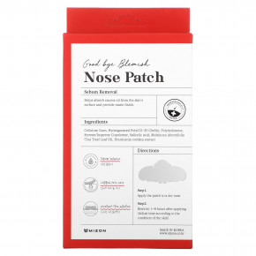 Mizon, Good Bye Blemish Nose Patch, 10 пластырей в носу - описание | фото