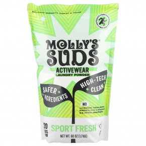 Molly's Suds, Порошок для стирки Activewear, Sport Fresh, 1,7 кг (60 унций) в Москве - eco-herb.ru | фото