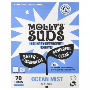 Molly's Suds, средство для стирки, морская свежесть, 35 шт. - подробнее Molly's Suds, средство для стирки, морская свежесть, 35 шт. - описание