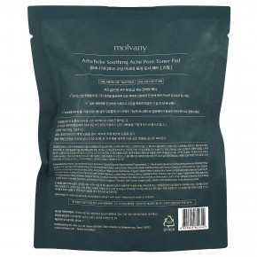 Molvany, успокаивающий тоник для пор с акне, с артишоком, запасной блок питания, 70 шт., 160 г (5,64 унции) в Москве - eco-herb.ru | фото