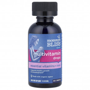 Mommy's Bliss, детские капли с мультивитаминами, незаменимые витамины и железо, для детей от 2 месяцев, 30 мл (1 жидк. унция) в Москве - eco-herb.ru | фото