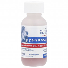 Mommy's Bliss, обезболивающее и жаропонижающее средство для младенцев, натуральные ягоды, 160 мг, 59 мл (2 жидк. унции) в Москве - eco-herb.ru | фото