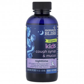 Mommy's Bliss, органический детский сироп от кашля и мокрота, ночной, для детей 1-12 лет, 120 мл (4 жидк. унции) в Москве - eco-herb.ru | фото