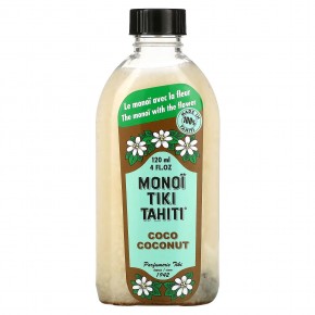 Monoi Tiare Tahiti, Кокосовое масло, 4 жидких унций (120 мл) - описание