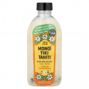 Monoi Tiare Tahiti, Monoi Tiki Tahiti®, типани, кокосовое масло, 120 мл (4 жидк. унции) - описание | фото