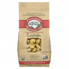 Montebello, Organic Conchiglie, 16 oz (454 g) в Москве - eco-herb.ru | фото