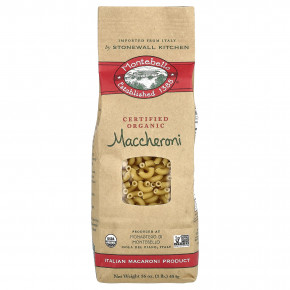 Montebello, Organic Maccheroni, 16 oz (454 g) в Москве - eco-herb.ru | фото