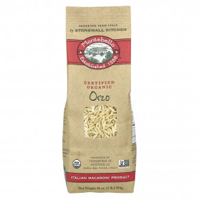 Montebello, Organic Orzo, 16 oz (454 g) - описание | фото