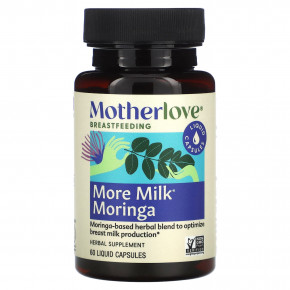 Motherlove, Breastfeeding, More Milk Moringa, 60 жидких капсул в Москве - eco-herb.ru | фото