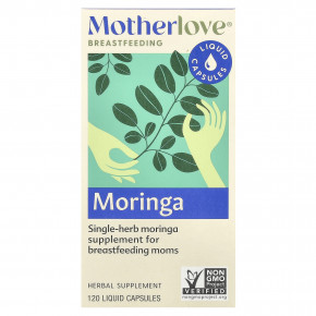 Motherlove, моринга для грудного вскармливания, 120 капсул с жидкостью (579 мг в 1 капсуле) - описание | фото