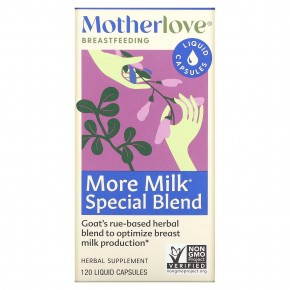 Motherlove, специальная смесь для увеличения количества молока, 120 капсул с жидкостью в Москве - eco-herb.ru | фото