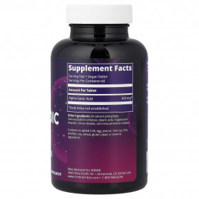 MRM Nutrition, Альфа-липоевая кислота, 60 веганских таблеток (300 мг на таблетку) в Москве - eco-herb.ru | фото