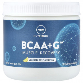 MRM Nutrition, BCAA+G™, добавка для восстановления мышц, со вкусом лимонада, 180 г (6,35 унции) - описание | фото