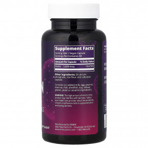 MRM Nutrition, Биотин, 60 веганских капсул (5000 мкг в каждой капсуле) в Москве - eco-herb.ru | фото