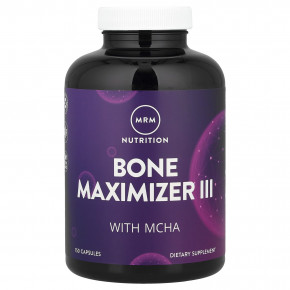 MRM Nutrition, Bone Maximizer III с микрокристаллическим гидроксиапатитом (MCHA), 150 капсул - описание | фото