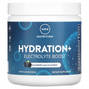 MRM Nutrition, Hydration + Electrolyte Boost, голубика и асаи, 135 г (4,76 унции) в Москве - eco-herb.ru | фото