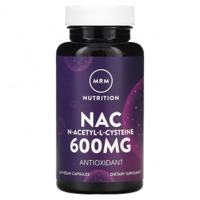 MRM Nutrition, Nac, N-ацетил-L-цистеин, 600 мг, 60 веганских капсул в Москве - eco-herb.ru | фото