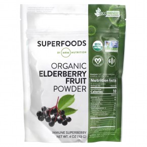MRM Nutrition, Organic Elderberry Fruit Powder, 4  oz (113 g) в Москве - eco-herb.ru | фото