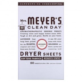 Mrs. Meyers Clean Day, Антистатические салфетки, аромат лаванды, 80 шт. в Москве - eco-herb.ru | фото