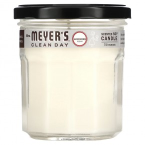 Mrs. Meyers Clean Day, Ароматизированная соевая свеча, с запахом лаванды, 7,2 унции - описание