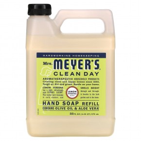 Mrs. Meyers Clean Day, Жидкое мыло для рук в экономичной упаковке с ароматом лимонной вербены, 975 мл (33 жидких унции) в Москве - eco-herb.ru | фото