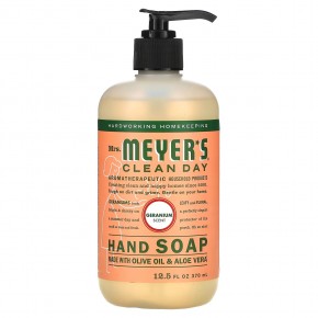 Mrs. Meyers Clean Day, Мыло для рук, с запахом герани, 370 мл (12,5 жидк. унции) - описание