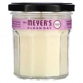 Mrs. Meyers Clean Day, Peony Candle, 204 г (7,2 унции) - описание