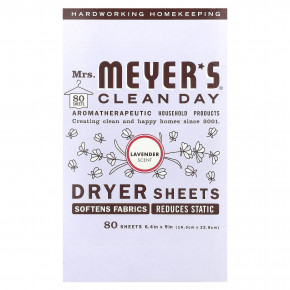 Mrs. Meyers Clean Day, салфетки для сушки волос, лаванда, 80 шт. - подробнее Mrs. Meyers Clean Day, салфетки для сушки волос, лаванда, 80 шт. - описание
