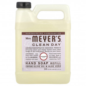 Mrs. Meyers Clean Day, запасной блок мыла для рук, лаванда, 975 мл (33 жидк. унции) в Москве - eco-herb.ru | фото