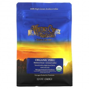 Mt. Whitney Coffee Roasters, органический кофе из Перу, молотый кофе, средней обжарки, 340 г (12 унций) - описание
