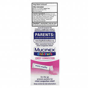 Mucinex, Children